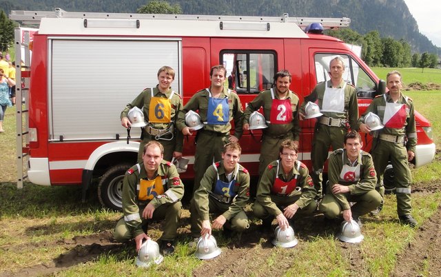 Die Bewerbsgruppe der FF Telfes errang den vierten Platz beim Landesfeuerwehrbewerb.