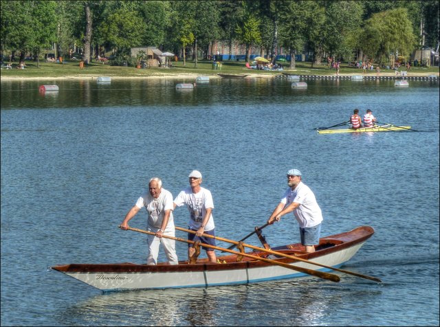 Ein Sonntagmorgen auf der Alten Donau / Gänsehäufel im August