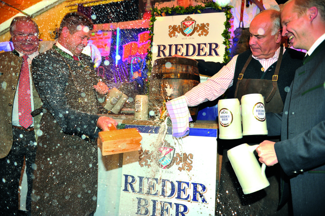 Der Bieranstich erfolgt am Mittwoch, den 12. September, um 19 Uhr im Festzelt. | Foto: Messe Ried