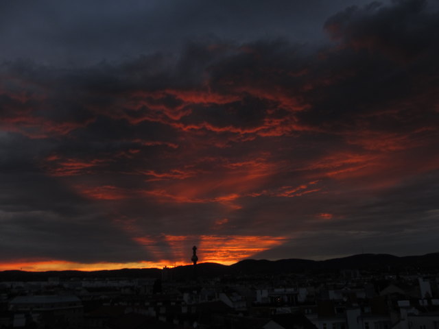 Sonnenuntergang in Wien