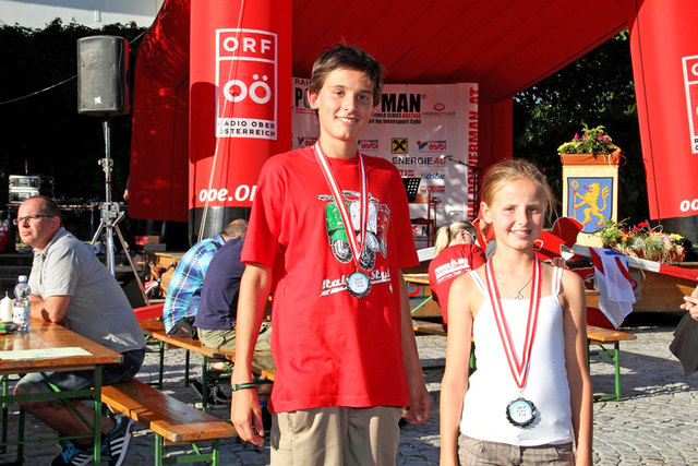 David und Sara Mittermayr nach ihren Leistungen beim Powerman Duathlon in Großramming. | Foto: privat