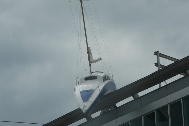 Segeln über den Dächern von Wien (Nähe Südbahnhof)