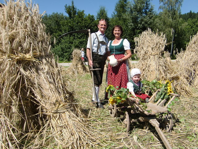 In Aichkirchen findet am 2. September das Maschindreschen statt. | Foto: Privat