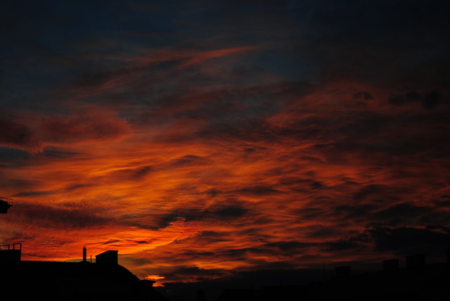 Sonnenuntergang im 8ten Bezirk