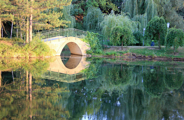 Im schönen Wasserpark