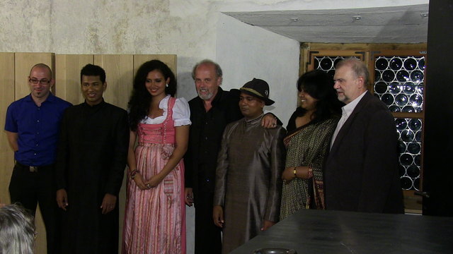 Pianist Johannes Nagele, De Lanerolle Brothers, Nicole und Peter Müller, Frau Müller und Präsident Hermann Klapeer