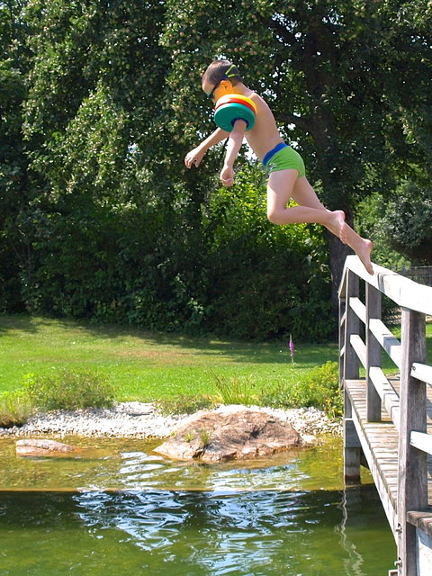 Rein ins kühle Nass...