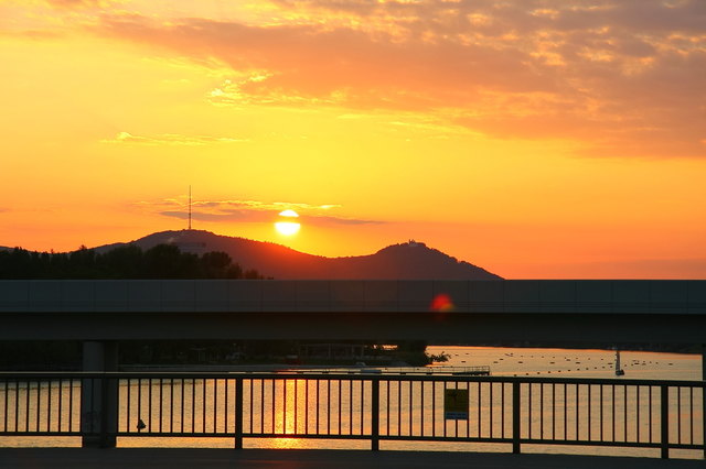 Sonnenuntergang über Wien