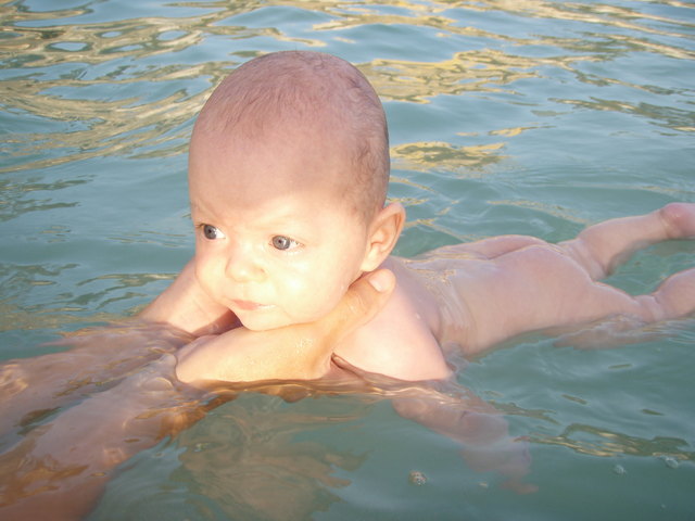 Emil Camillo im Mittelmeer