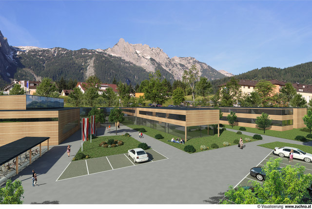 So könnte die neue Hauptschule aussehen - vielleicht mit Veranstaltungssaal?! | Foto: Salzburg Wohnbau