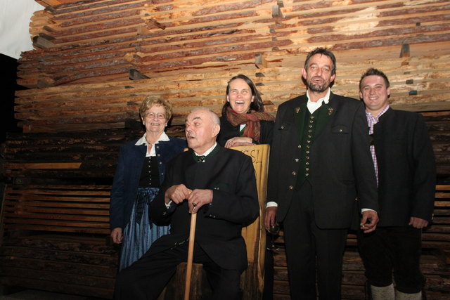 Eine Holzdynastie: Greti, Franz, Ulli, Walter und Georg Dorner