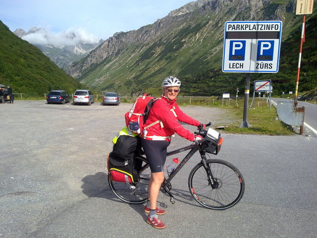 Abfahrt am Arlberg