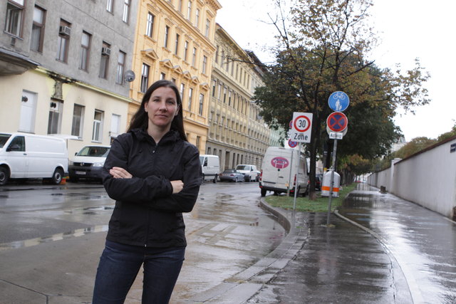 Grünen-Bezirksrätin Petra Saßmann: "Top-Lagen wie hier am Augarten werden immer weniger leistbar."