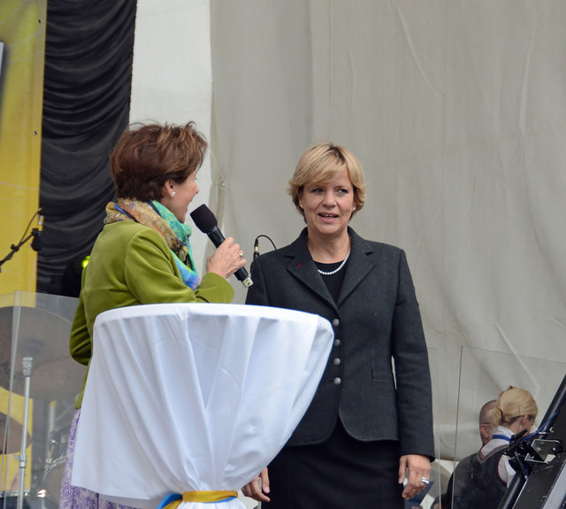 ORF Landesstudio Niederösterreich feiert den 45. Geburtstag (Ingrid Wendl und LR Barbara Schwarz)