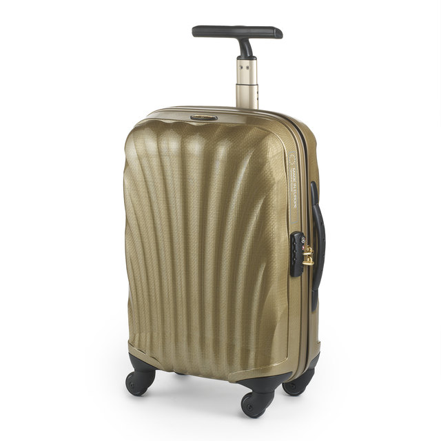 Für einen glamourösen Auftritt: Der Cosmolite von Samsonite in Gold.
