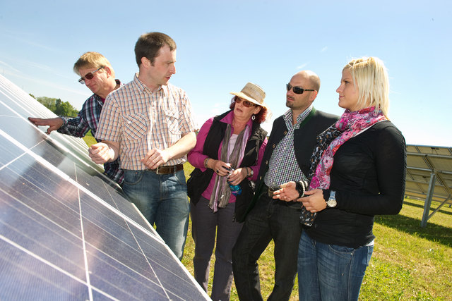 Viele Bürger wollen sich an einem Photovolatik-Kraftwerk beteiligen. | Foto: Energie AG