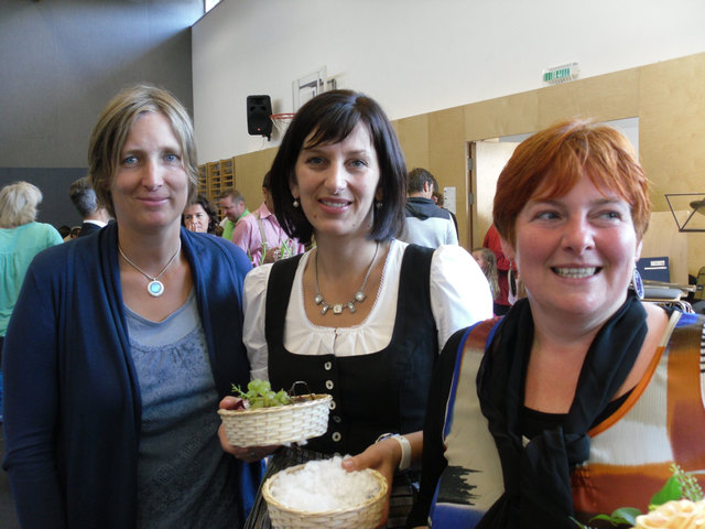 Judith Steininger, Sabine Blumer und Andrea Hinterholzer.