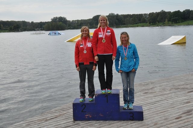 Das Schalltrio der Damen Nadin Schall  Jump, Bianca Schall Slalom, Trick und Kombi, Slalom 3. Monika Schall