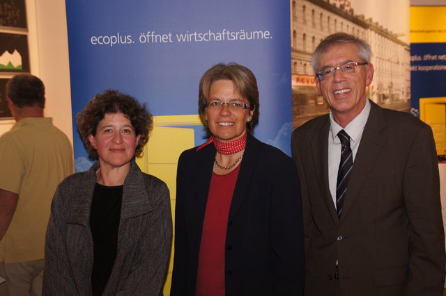 Im Dienste der Nachhaltigkeit: Ursula Schneider, Petra Bohuslav und Alfred Teischinger.