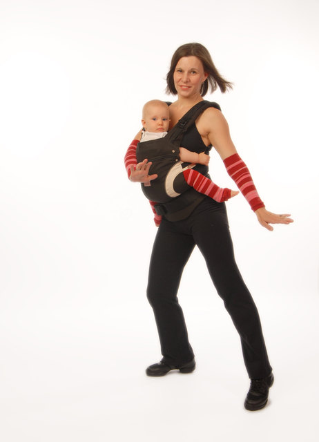 In den meisten Fällen schläft das Baby nach kurzer Zeit ein und die Mama kann sich ganz dem Training widmen.