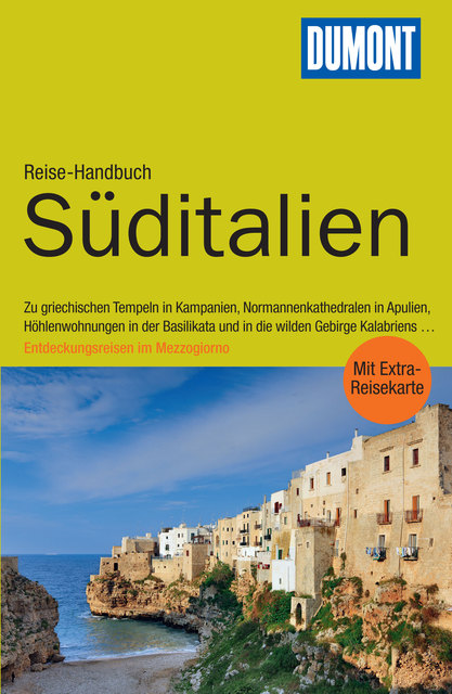 Das Titelbild zeigt Polignano al Mare in Apulien