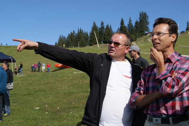 Walter Wartlsteiner mit ORF-Wetterfrosch Erhard Berger