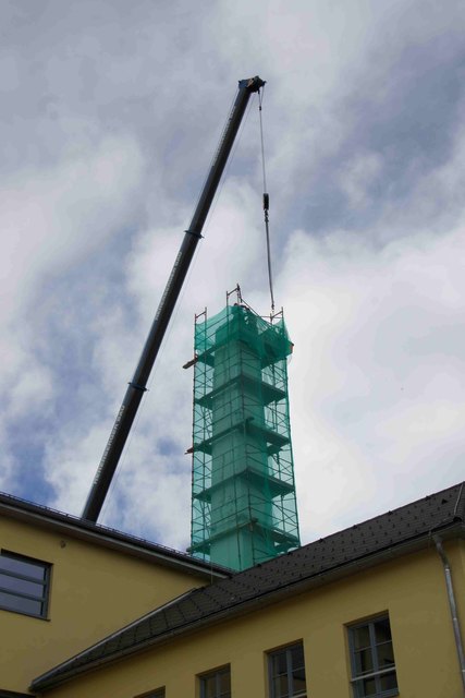 Auch aus Kostengründen wird der Rauchfang bei der Sanierung von 24 auf 17 Meter gekürzt.