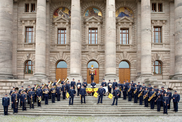 Das Luftwaffenmusikkorps 1 München-Neubiberg ist am 11. Oktober zu hören.