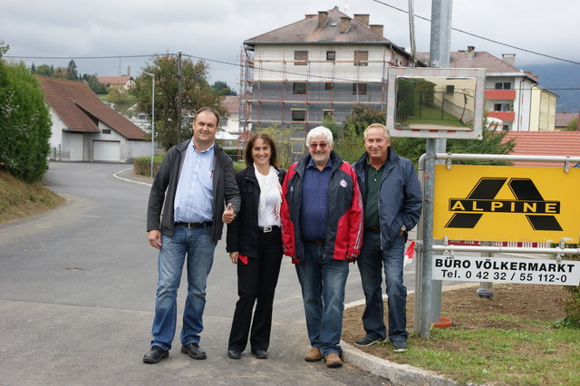 v.l.n.r.: VzBgm. Paul Wernig, StR. Dr. Edeltraud Gomernik-Besser, GR. Oskar Seiler, GR. Wolfgang Rauscher