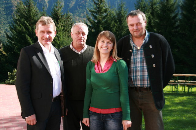 Bgm. Wallinger mit den Räten Hans Rettenbacher, Steffi Eichbauer, Hans Brüggler.