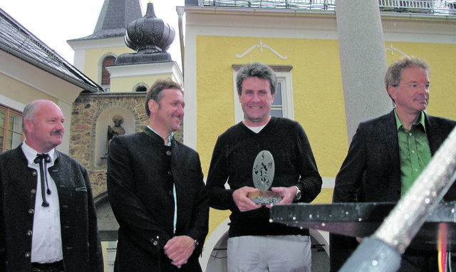 Josef Habringer mit dem Nachhaltigkeitspreis.