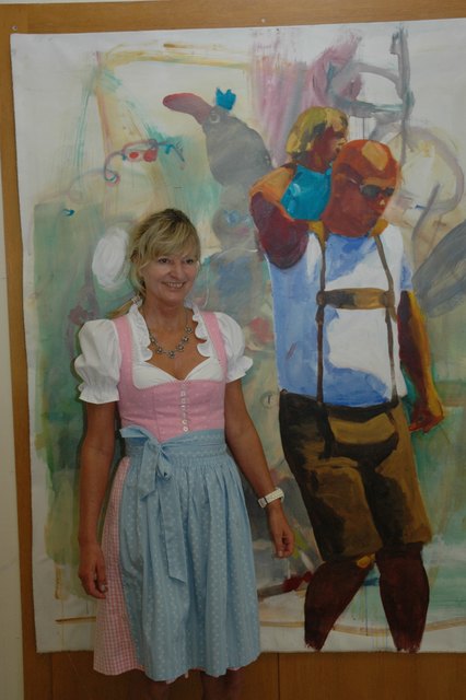 An den "Tagen des offenen Ateliers" lädt Gabi Rhomako zu sich ins Atelier. | Foto: Privat