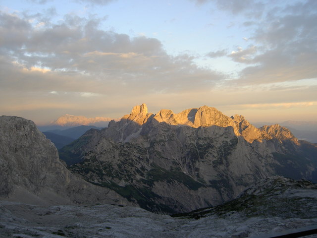 Hoch vom Dachstein aus (Adamekhütte)