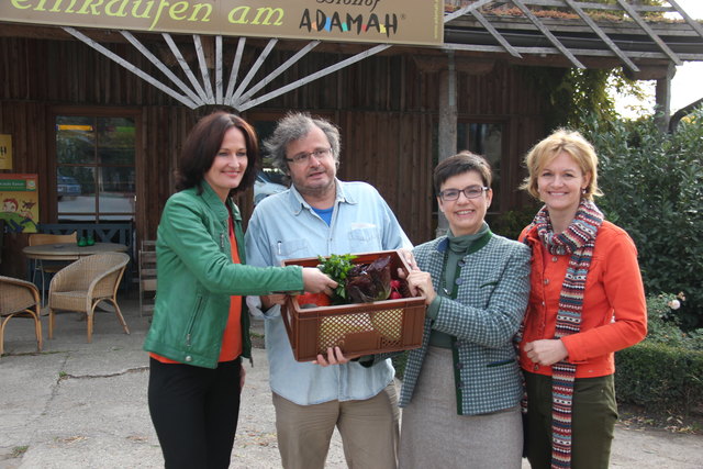Eva Glawischnig, Gerhard Zoubek, Madeleine Petrovic und Amrita Enzinger.