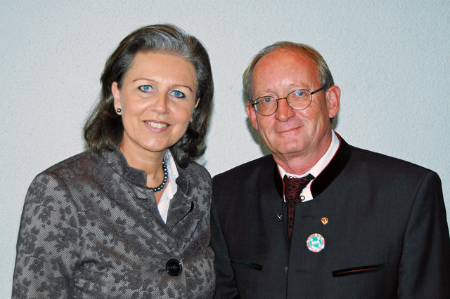 LRin Patrizia Zoller-Frischauf mit Dietmar Koler, Vize-Bgm von Reutte.
