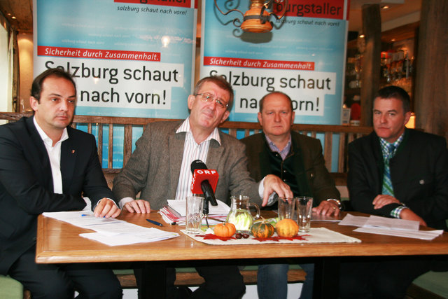 Für leistbares Wohnen: Meisl, Blachfellner, Reiter und Buchegger.