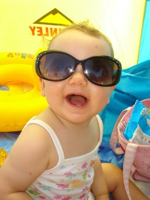 Sara im Urlaub