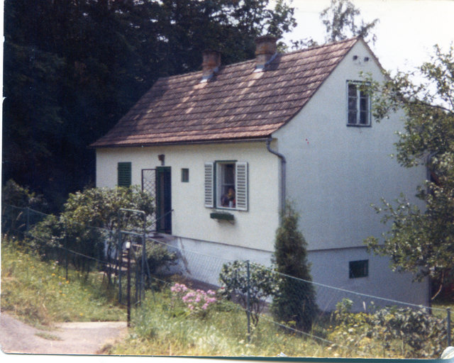 Seit Mai wasserlos: Zwei Häuser am Rand von Idolsberg.