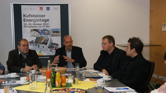 Markus Atzl, Stefan Hohenauer und Christian Huber (v.l.n.r.) präsentierten gemeinsam die Energietage.