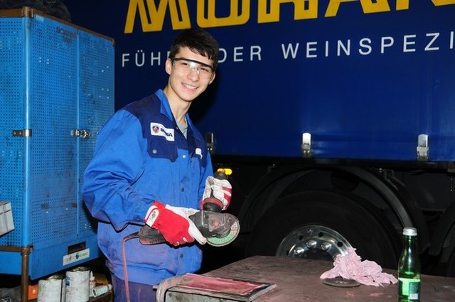 Serkan Altuntas (4a) bei SCANIA in Kirchbichl