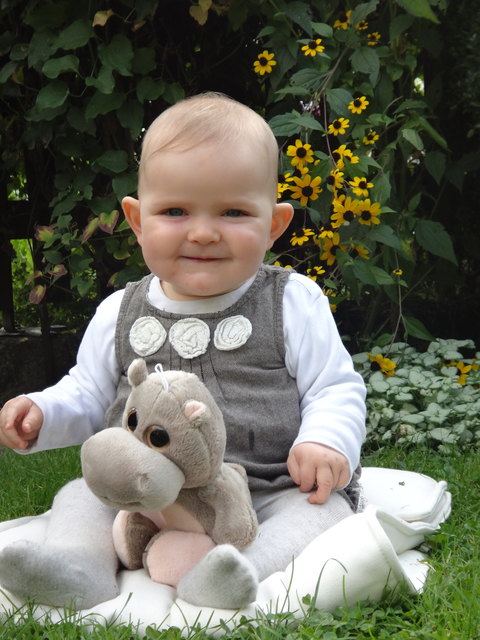 Posen in Oma´s Garten