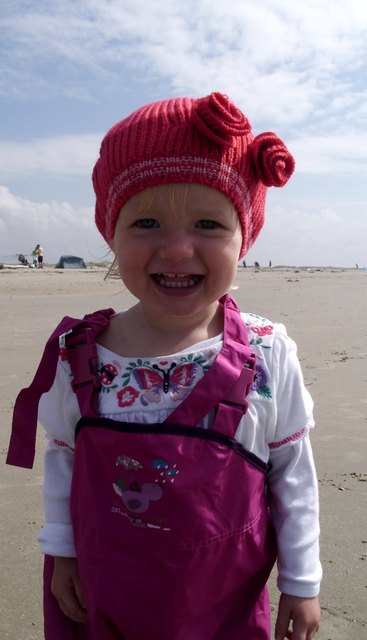 Lilly-Rose und die Nordsee:-)