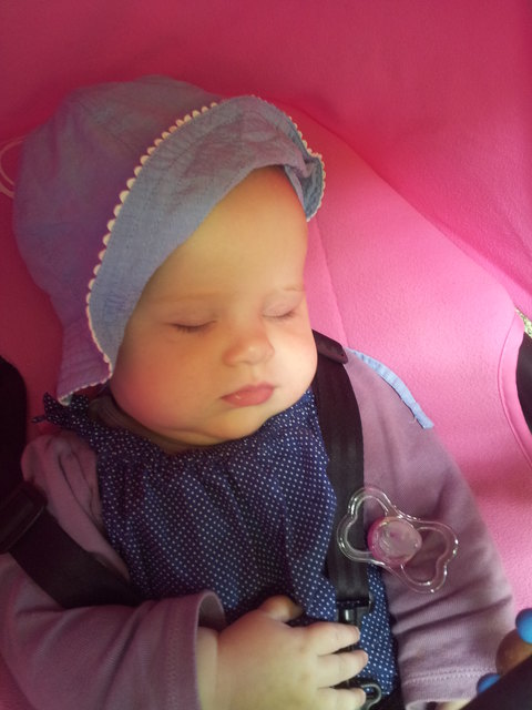 Lillien beim Chillen im Kinderwagen