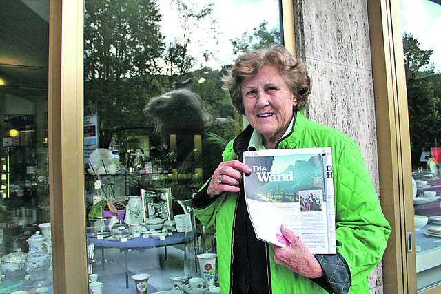 Anny Mayer-Schönberger präsentiert ab 19. Oktober den Fild "Die Wand". | Foto: Christa Nothdurfter