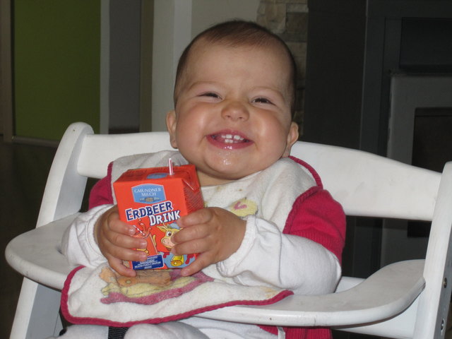 Mhh eine leckere Erdbeermilch!!