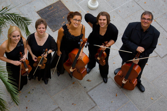 Mostviertel Consort: Marianne Vlcek: 1. Violine; 2. Violine:  Anna Dirnberger, Anna Sengschmid: Viola,  Katja Finsel und Martin  Hinterndorfer : Violoncello | Foto: privat