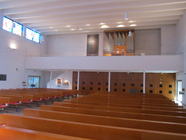 Der Innenbereich der Kirche Linz St. Peter im Stadtteil Spallerhof