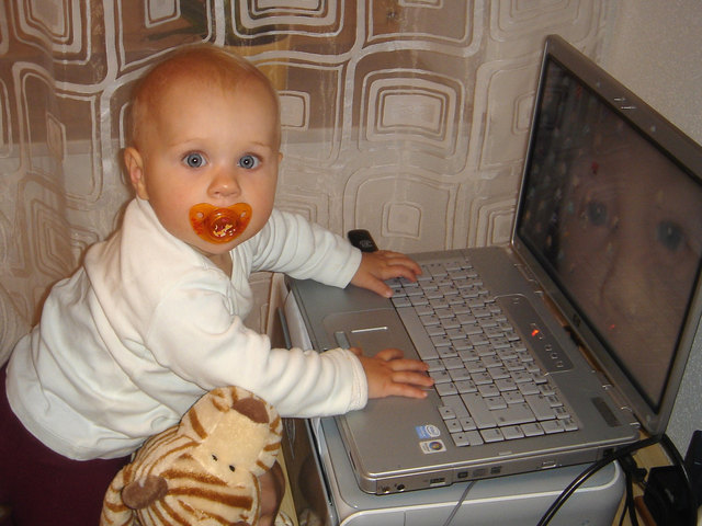 ...Julia bei der Arbeit!