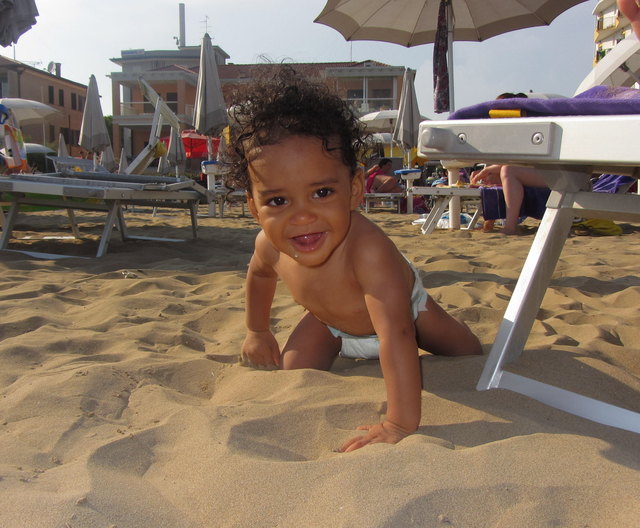 Strandlöwin ;) in Italien