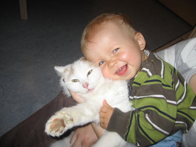 Andreas mit Katze Beny